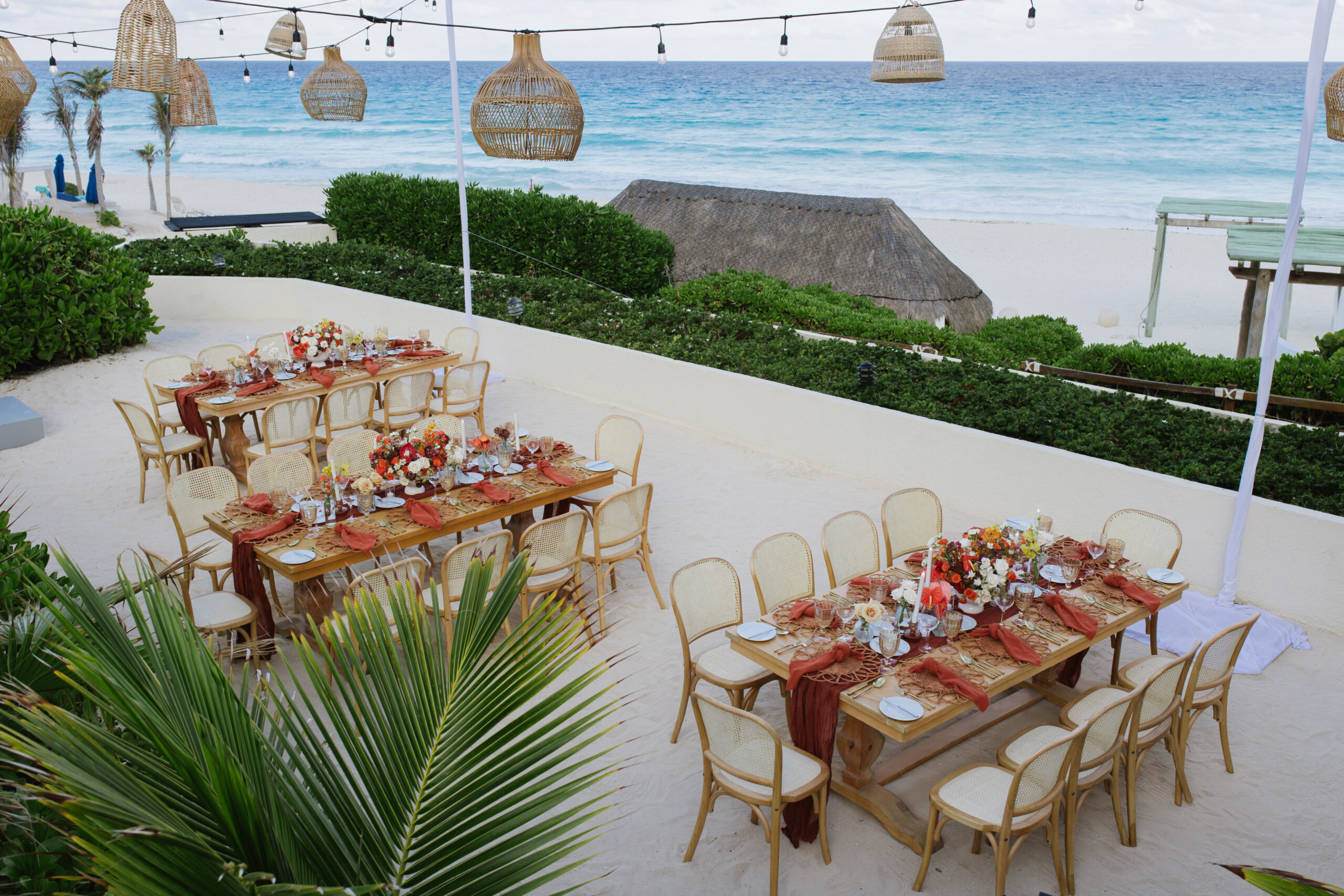 beautiful destination wedding reception on the beach makes you reconsider having a traditional weddin!