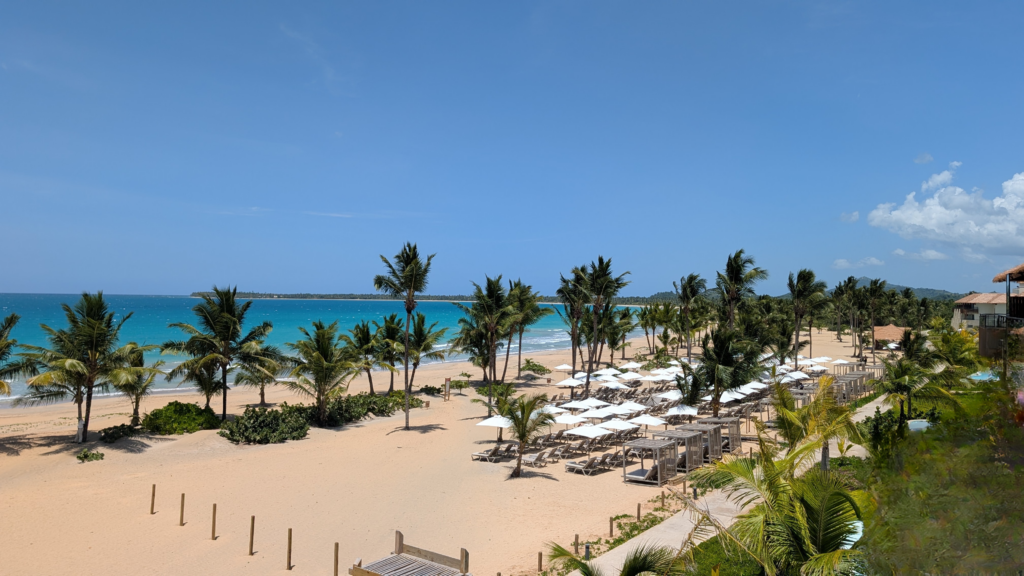 I'm obsessed with the beach at Dreams Playa Esmerelda - one of my favorite family friendly resorts!