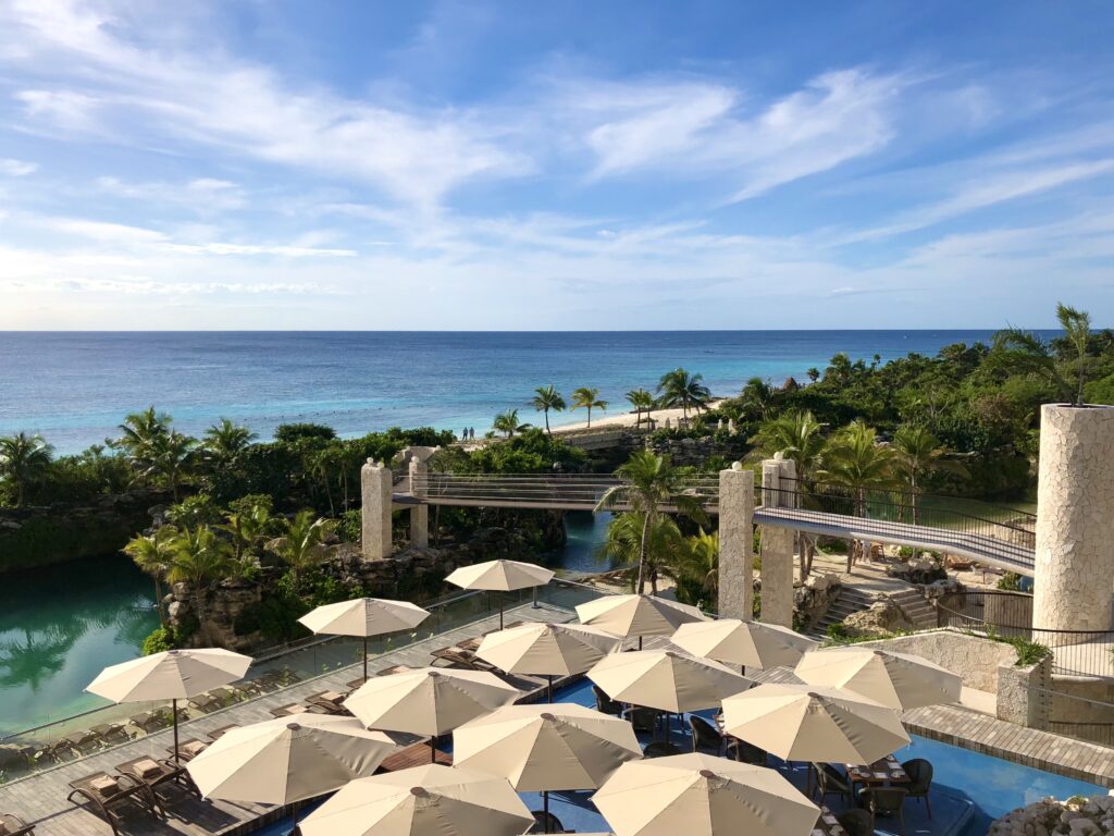 The view at Hotel Xcaret Mexico is beautiful