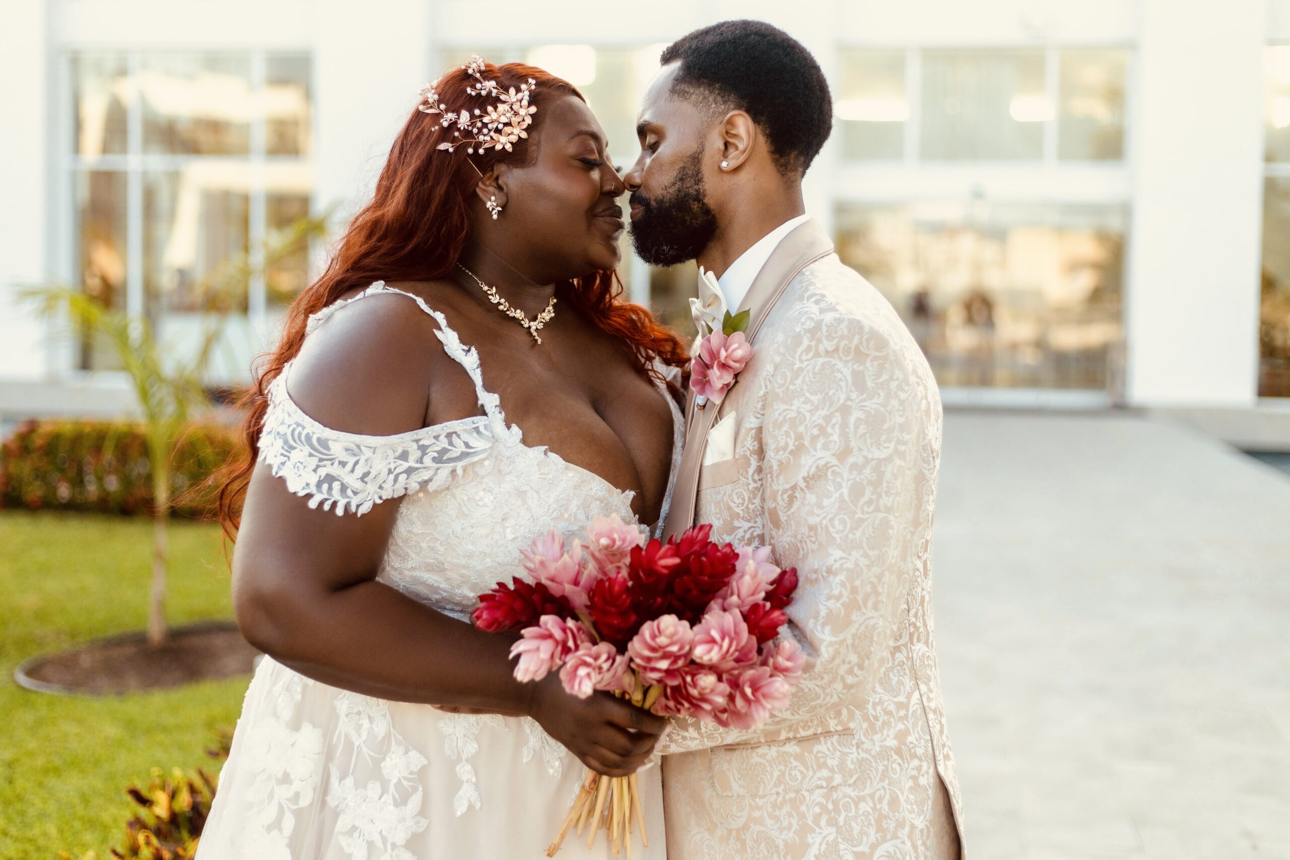 gorgeous majestic elegance costa mujeres wedding couple