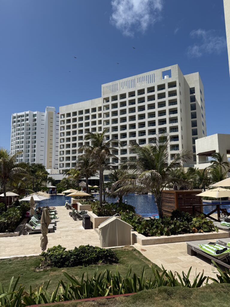 Turquoize tower at Hyatt Ziva Cancun