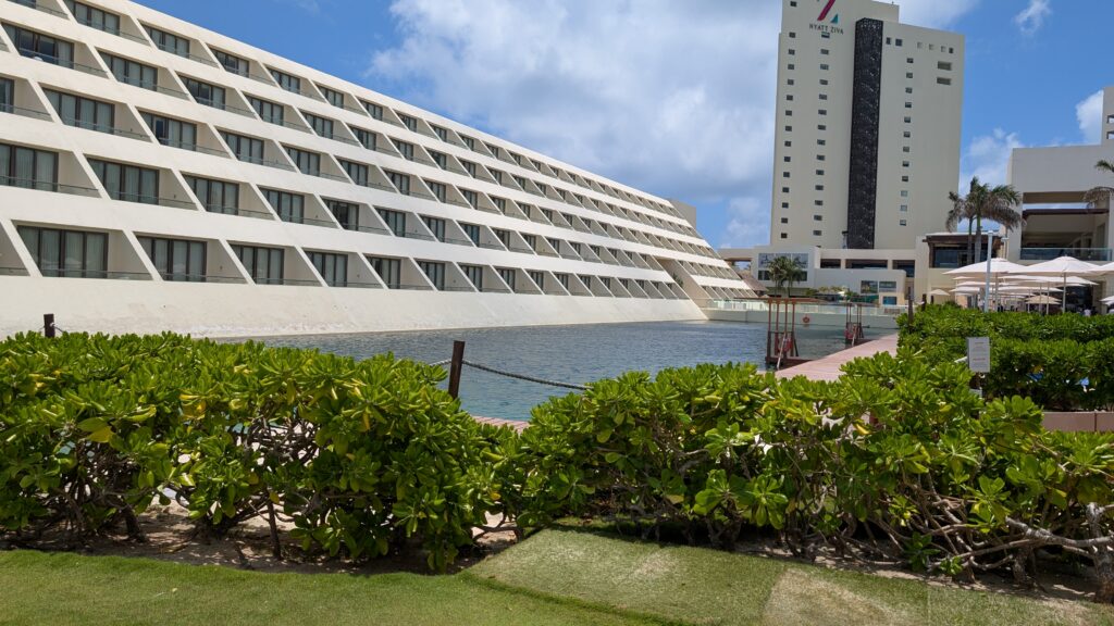 Pyramid building at Hyatt Ziva Cancun