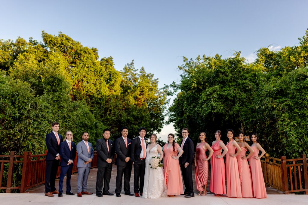 bridal party at the paradisus destination wedding