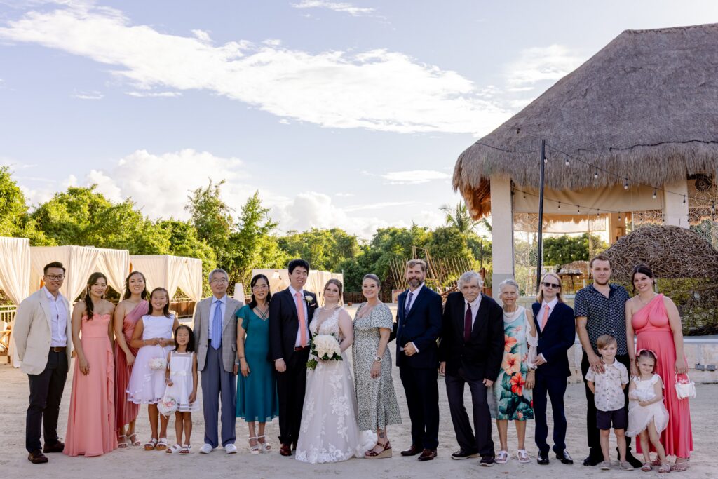 family before the ceremony