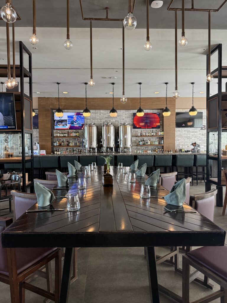 Tres Cervezas restaurant and brewery at Hyatt Ziva Cancun