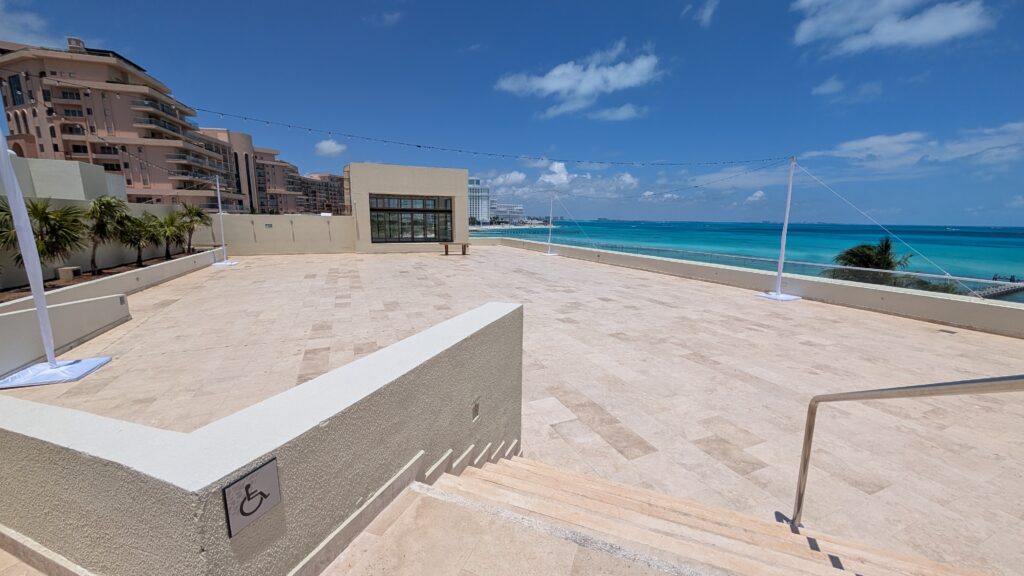 Rooftop terrace wedding venue at Hyatt Ziva Cancun
