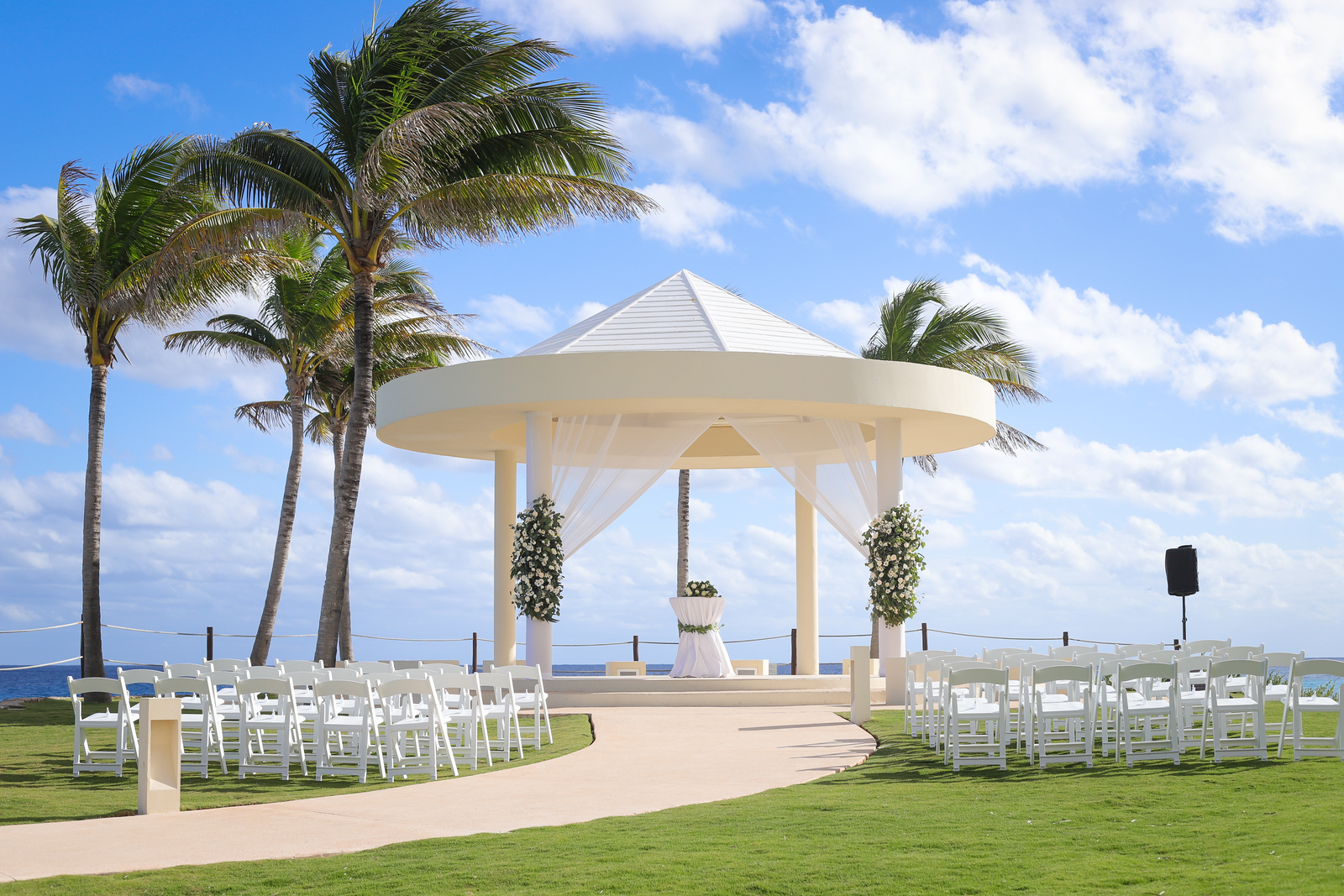 Cliff gazebo wedding venue at Hyatt Ziva Cancun