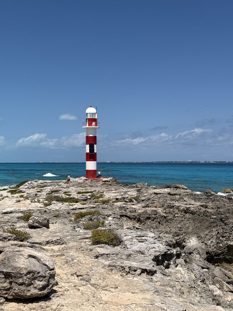 The Hyatt Ziva Cancun lighthouse is unique and makes an amazing backdrop for destination weddings!