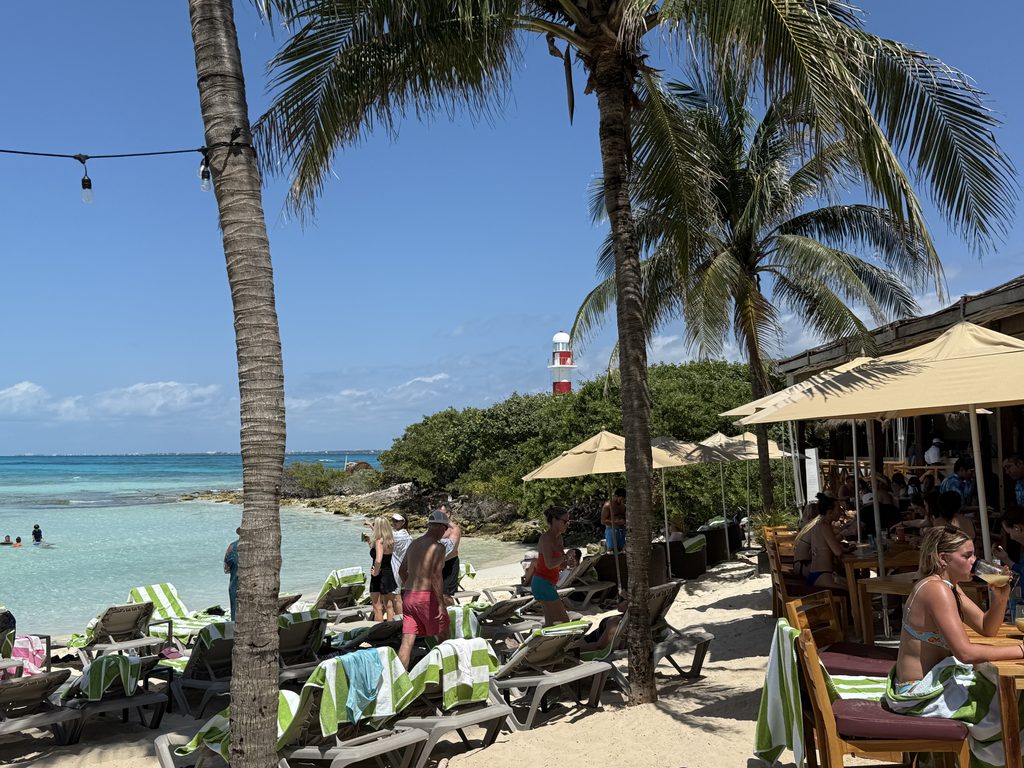 There are multiple beaches at Hyatt Ziva Cancun including this cove!